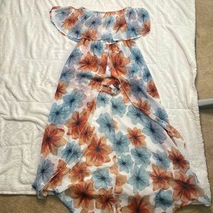 Floral High Low Dress